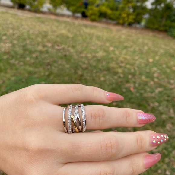 NEW Gold/Silver Stamped 925 Ring - Picture 10 of 11